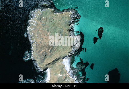 Luftaufnahme der schottischen Küste Stockfoto