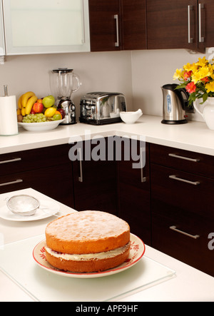 KUCHEN IN KÜCHE Stockfoto