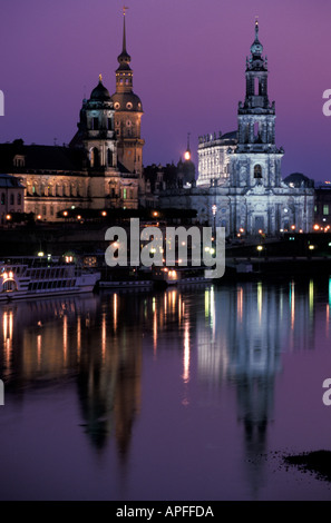 Panoramablick auf Dresden Sachsen Deutschland Stockfoto