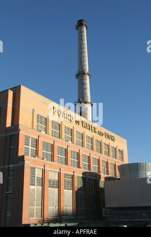 Michigan Lansing, Board of Water & Light, Rauchestack, Kühlventilatoren, MI051018083 Stockfoto