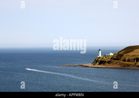 Boot, verlassen der Mündung des Campbeltown Loch, Kintyre Scotland, UK Stockfoto