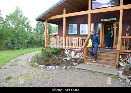 Alaska Lake Clark National Park Visitor Centre in Port alsworth Stockfoto