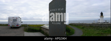 Dunnet Head Leuchtturm, in der Nähe von Thurso, Highland Stockfoto