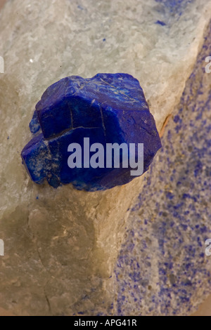 Lazulite - Nahaufnahme - Sare Sanga Afghanistan Stockfoto