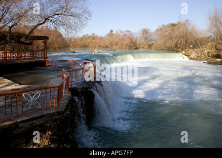 Wasserfälle des Flusses Manavgat Stockfoto