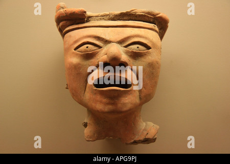 Huaxtec Skulptur Kopf - British Museum Stockfoto