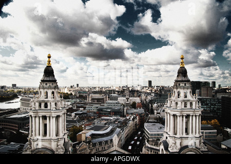 Ansicht von London aus St Pauls Cathedral Stockfoto