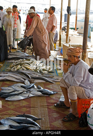 Fischmarkt in Muttrah in das Sultanat Oman Stockfoto