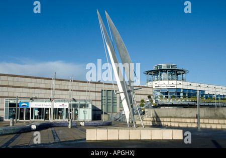 Das moderne Meer Fährterminal in Dun Laoghaire County Dublin Irland Stockfoto