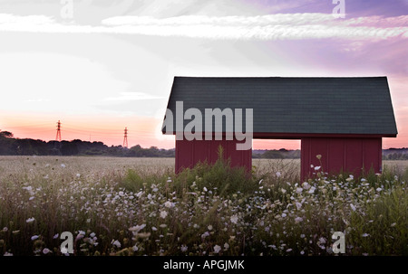 Altbau in einem Feld Stockfoto