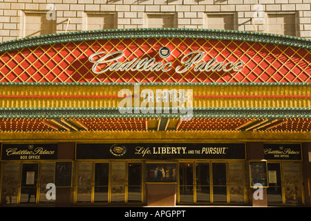 ILLINOIS-Chicago Cadillac Palace Theater auf der Randolph Street-Festzelt Stockfoto