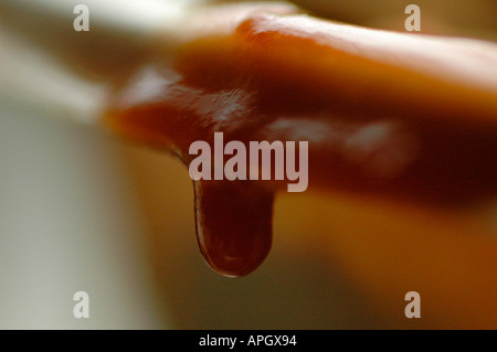 Detail des Topfes und gebrauchte Teebeutel Stockfoto