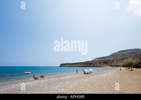 Strand, Kato Zakros, Provinz Lassithi, Ostküste, Kreta, Griechenland Stockfoto