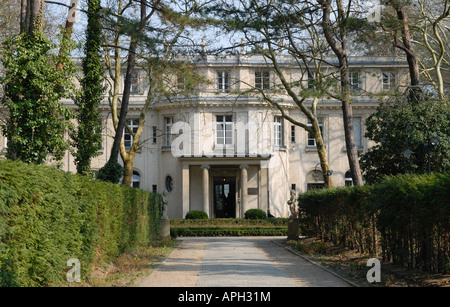 Wannsee-Konferenz-Villa wo "Final Solution", den Völkermord an den europäischen Juden, in Sitzung am 20. Januar 1942 organisiert wurde Stockfoto