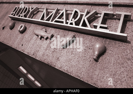 Begrabe Markt Lancashire UK Stockfoto