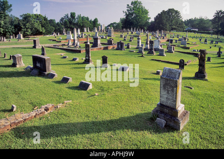 Historischer Friedhof Kosciusko Mississippi USA Stockfoto