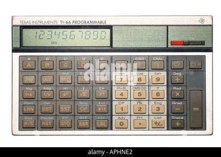 Texas Instruments Taschenrechner von ca. 1984 Stockfoto