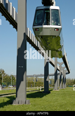 Skytrain, Flughafen Düsseldorf International, Deutschland. Stockfoto