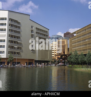 Geographie / Reisen, Deutschland, Berlin, Quadrate, Potsdamer Platz, Blick, Europa, Biotop, Kino, Bibliothek, Quadrate, Außenansicht, Stockfoto