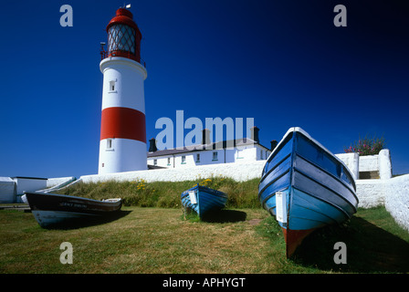 Ein am frühen Morgen Schuss von Souter Lighthouse, Whitburn, Tyne and Wear Stockfoto