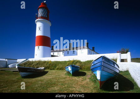 Ein am frühen Morgen Schuss von Souter Lighthouse, Whitburn, Tyne and Wear Stockfoto