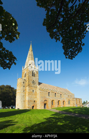 Brixworth sächsischen Kirche in der Nähe von Northampton Northamptonshire England UK Vereinigtes Königreich Großbritannien britischen Inseln Europa EU Stockfoto