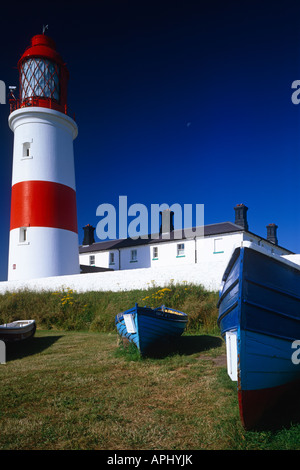 Eine am frühen Morgen erschossen Souter Lighthouse, in der Nähe von Whitburn, Tyne and Wear Stockfoto