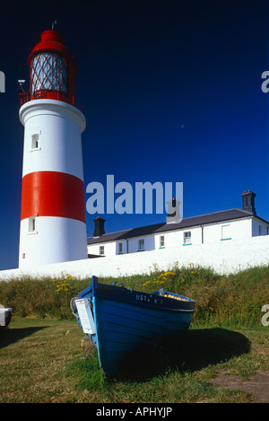 Eine am frühen Morgen erschossen Souter Lighthouse, in der Nähe von Whitburn, Tyne and Wear Stockfoto