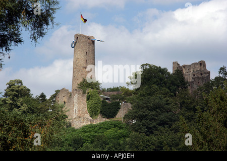 Geographie/Reisen, Deutschland, Baden-Württemberg, Weinheim, Burgen, Windeck Schloss, erbaut: ca. 1130, Außenansicht,, Additional-Rights - Clearance-Info - Not-Available Stockfoto