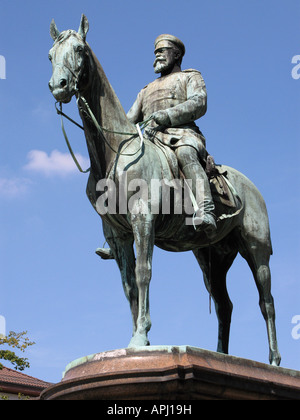 Geographie/Reisen, Deutschland, Hessen, Darmstadt, Denkmäler, Großherzog Ludwig IV, Friedensplatz, Reiterstatue, Additional-Rights - Clearance-Info - Not-Available Stockfoto