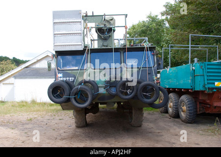 Amphibische Handwerk verwendet durch die Mönche von Caldey Island in Pembrokeshire Stockfoto