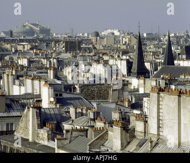 geography / travel, France, Paris, city views, Montmartre, view over roofs of Paris, , Stockfoto
