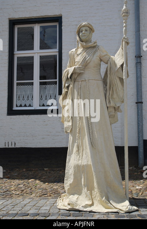 lebende Statue Wettbewerb Thorn Limburg Niederlande Stockfoto