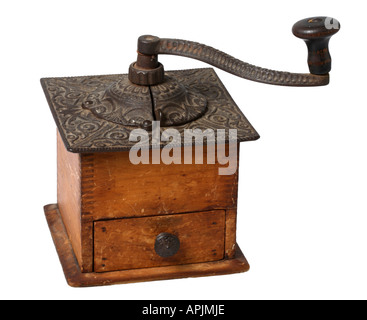 Alte Kaffeemühle Stockfoto