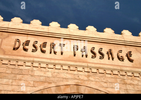 Eingang zum Desert Passage Einkaufszentrum des Bereichs Aladdin Hotel Las Vegas Nevada Vereinigten Staaten von Amerika Stockfoto
