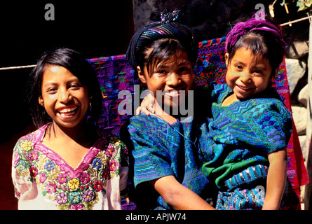 Antigua Guatemala Frau Frauen Girl Girls Lächeln Stockfoto