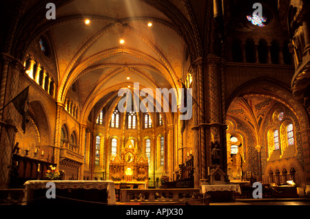 Budapester Str. Stephens Basilika Steinhuser Ungarn Stockfoto