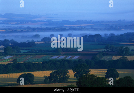 Blick von Hambledon Hill, Dorset, England, Vereinigtes Königreich, Europa Stockfoto