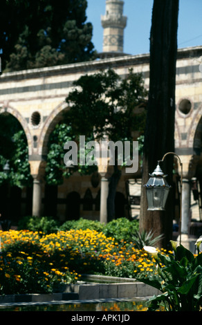 Hof am Azem Palast, Damaskus, Syrien. Stockfoto