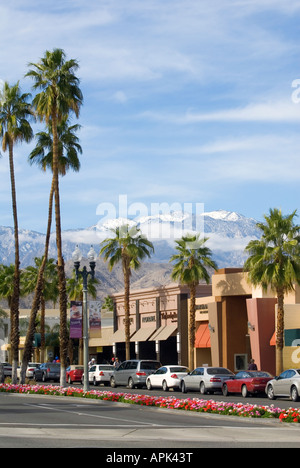 El Paseo Einkaufsstraße in Palm Desert, Kalifornien Stockfoto