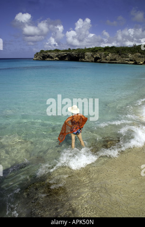Curacaos Playa Abou Strand Stockfoto