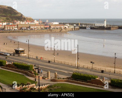 Direkt am Meer, South Bay, Scarborough Stockfoto