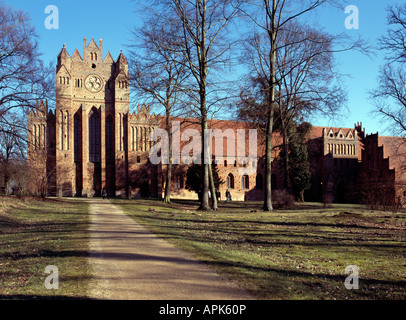 Chorin, Zisterzienserkloster, Blick von Westen Stockfoto