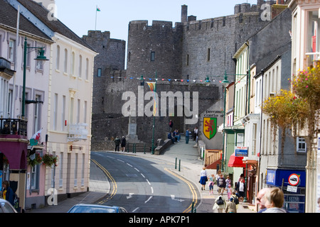 Pembroke Castle in Pembrokeshire Wales Stockfoto