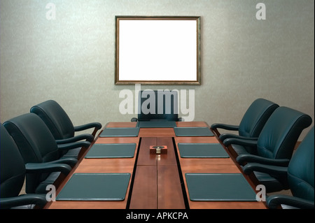 Konferenztisch In Executive Board Room, New York USA Stockfoto