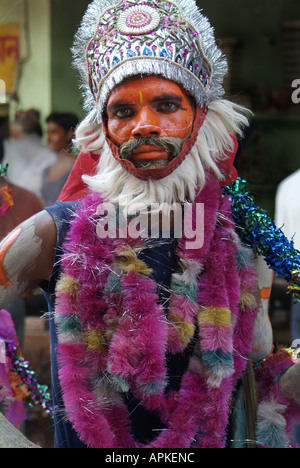 Pilger auf der Pushkar Kamel Messe in Indien Stockfoto