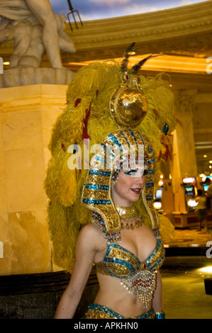 Entertainer Kleopatra im Caesars Palace in Las Vegas Nevada NV Las Vegas Stadt Unterhaltung Entertainer Cleopatra Stockfoto