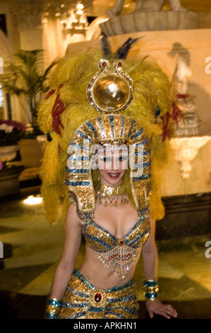 Entertainer Kleopatra im Caesars Palace in Las Vegas Nevada NV Las Vegas Stadt Unterhaltung Entertainer Cleopatra Stockfoto