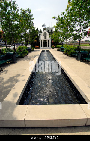 Van Cleve Park in der Innenstadt der Stadt Dayton Ohio OH Stockfoto