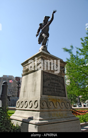 Statue von George Rogers Clark Downtown Indianapolis Indiana IN Stockfoto